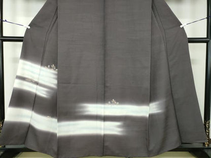 平和屋着物●訪問着 刺繍 霞立波松葉文 暈し染め 金彩 正絹 逸品 DAAQ3240ps