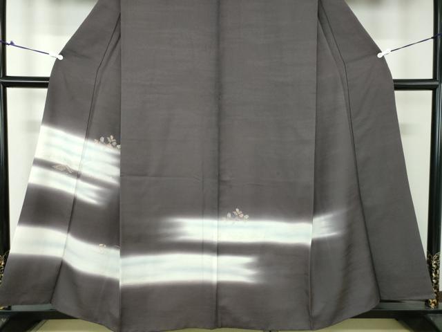 平和屋着物●訪問着 刺繍 霞立波松葉文 暈し染め 金彩 正絹 逸品 DAAQ3240ps