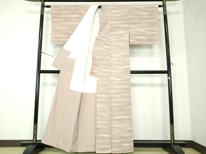 平和屋着物●虹色創家 本郷大田子 小紋 段霞 暈し染め 正絹 逸品 DAAQ3250ps