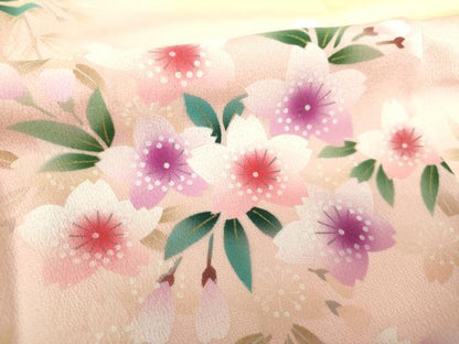 平和屋着物●豪華振袖 駒刺繍 舞桜 暈し染め 金糸 鈴乃屋扱い 正絹 逸品 DAAQ3256ps