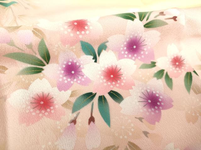 平和屋着物●豪華振袖 駒刺繍 舞桜 暈し染め 金糸 鈴乃屋扱い 正絹 逸品 DAAQ3256ps