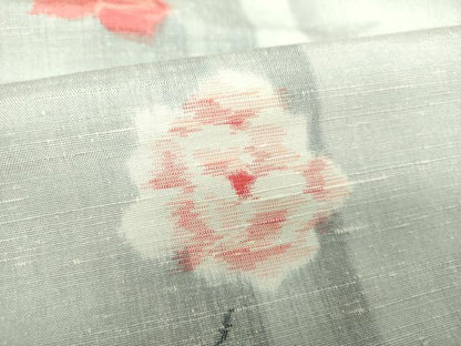 平和屋着物●上質な紬 舞花文 正絹 逸品 未使用 DAAQ3333ps