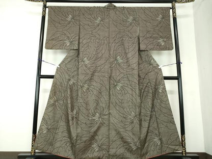 平和屋着物●本場大島紬 7マルキ 乱菊 正絹 逸品 DAAQ3338ps