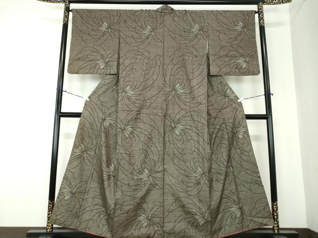平和屋着物●本場大島紬 7マルキ 乱菊 正絹 逸品 DAAQ3338ps