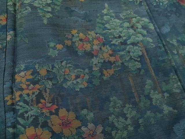 平和屋着物●本場大島紬 樹林花文 正絹 逸品 未使用 DAAQ3347ps