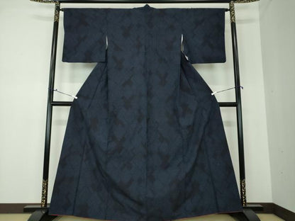 平和屋着物●結城紬 菱文 正絹 逸品 DAAQ3371ps