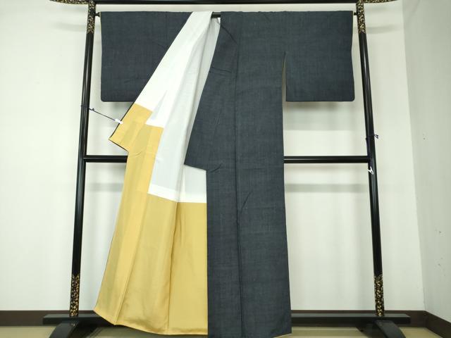 平和屋着物●結城紬 縞 正絹 逸品 DAAQ3385ps