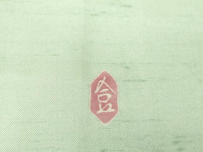 平和屋着物●本加賀友禅作家　成竹登茂男　白山紬　訪問着　枝花文　正絹　逸品　DAAQ3419ps