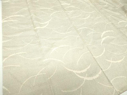 平和屋着物●本塩沢　110亀甲　雪芝文　やまと誂製　正絹　逸品　DAAQ3435ps