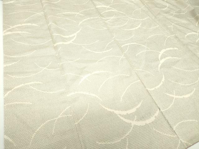 平和屋着物●本塩沢　110亀甲　雪芝文　やまと誂製　正絹　逸品　DAAQ3435ps