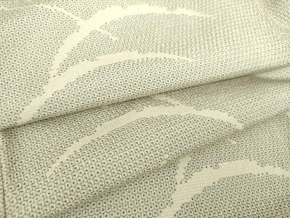 平和屋着物●本塩沢　110亀甲　雪芝文　やまと誂製　正絹　逸品　DAAQ3435ps