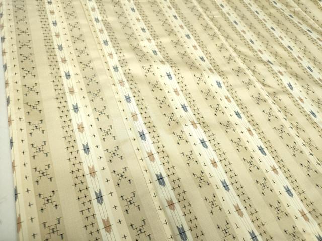 平和屋着物●上質な紬 矢絣間道 正絹 逸品 未使用 DAAQ3462ps