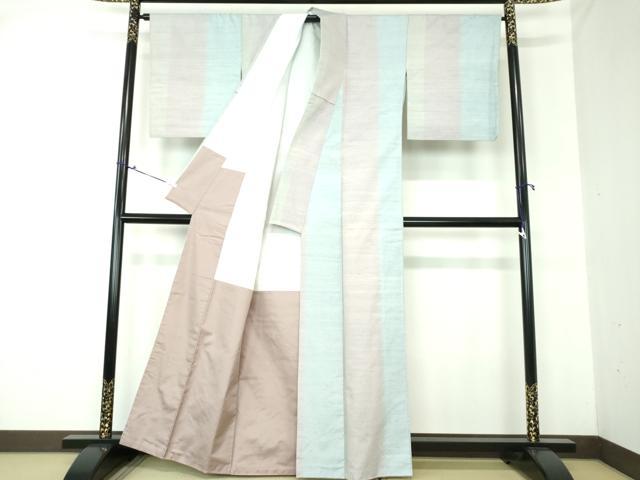 平和屋着物●上質な紬　変わり間道　正絹　逸品　DAAQ3520ps
