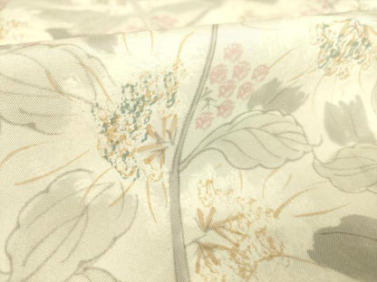 平和屋着物▽本場染大島紬 単衣 枝花文 正絹 逸品 DAAQ3562az
