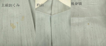 平和屋着物▽上質な紬 単衣 淡藤色 正絹 逸品 DAAQ3566az