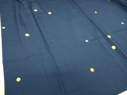 平和屋着物▽上質な小紋　単衣　毬文　正絹　逸品　DAAQ3568az