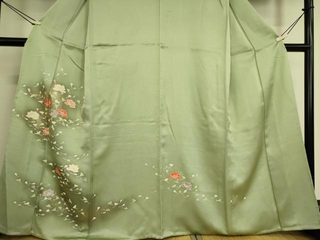 平和屋着物▽訪問着 単衣 舞花文 金彩 正絹 逸品 DAAQ3569az