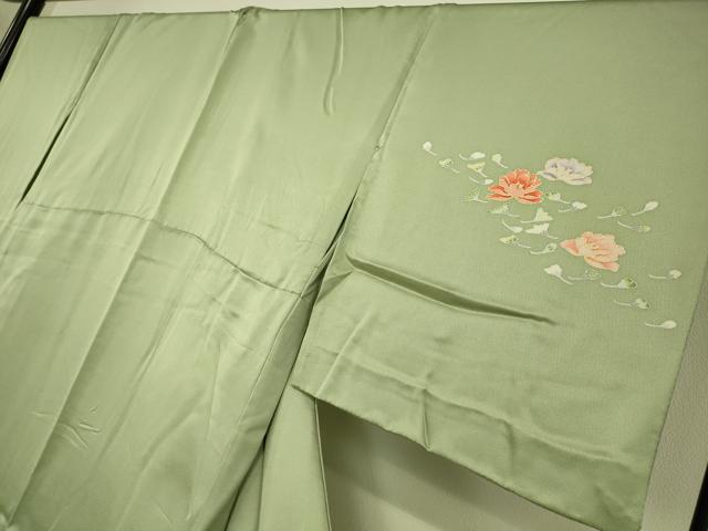 平和屋着物▽訪問着 単衣 舞花文 金彩 正絹 逸品 DAAQ3569az