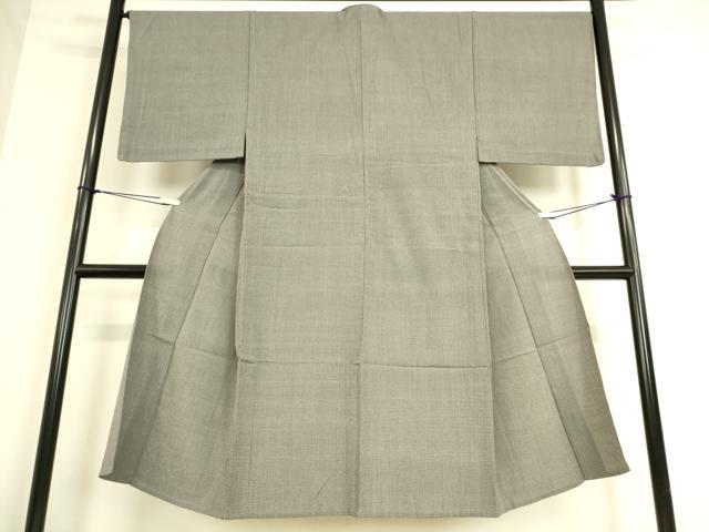 平和屋着物▽男性 お召 単衣 亀甲柄 正絹 逸品 DAAQ3575az