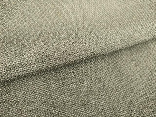 平和屋着物▽男性 お召 単衣 亀甲柄 正絹 逸品 DAAQ3575az