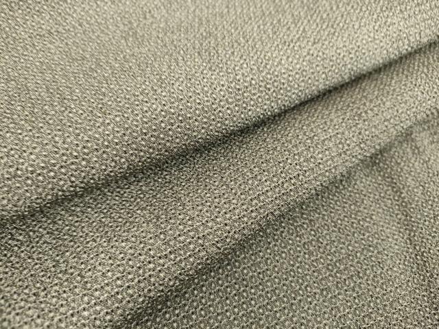 平和屋着物▽男性 お召 単衣 亀甲柄 正絹 逸品 DAAQ3575az