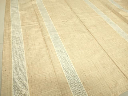 平和屋着物▽結城紬 単衣 間道 80亀甲 正絹 逸品 DAAQ3586az