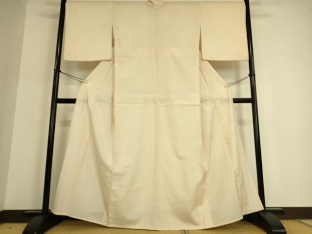 平和屋着物▽本塩沢 単衣 蚊絣 正絹 逸品 DAAQ3602az