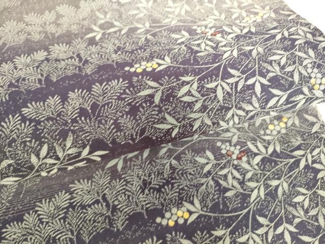 平和屋着物●全通柄袋帯 南天文 正絹 逸品 DAAQ3645az
