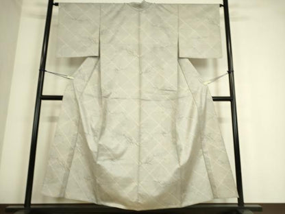 平和屋着物▽大島紬 単衣 古代染色 枝花文 桃山美術 白寿工房同人会謹製 証紙付き 正絹 逸品 DAAQ4367az
