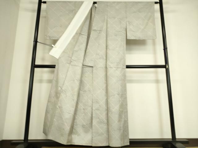 平和屋着物▽大島紬 単衣 古代染色 枝花文 桃山美術 白寿工房同人会謹製 証紙付き 正絹 逸品 DAAQ4367az