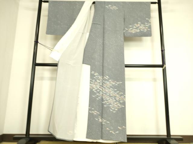平和屋着物▽訪問着 単衣 扇並べ 正絹 逸品 DAAQ4478az