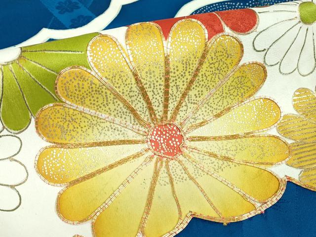 平和屋着物□豪華振袖 駒刺繍 雲取り菊文 金彩 正絹 逸品 DAAQ5966ya