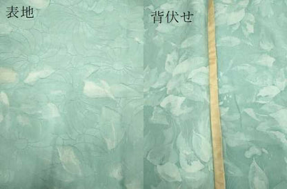 平和屋着物▽上質な小紋 単衣 草花文 正絹 逸品 DAAQ7522du