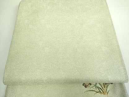 平和屋着物■六通柄袋帯 螺鈿 鮫小紋柄 正絹 逸品 DAAQ8467sf