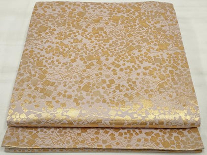 平和屋着物◎六通柄袋帯　八雲綴　箔散らし文　金糸　正絹　逸品　DAAQ8645qa