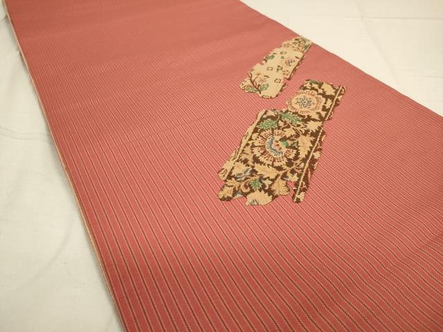 平和屋着物◎両面 太鼓柄袋帯 正絹 逸品 DAAQ9151bc