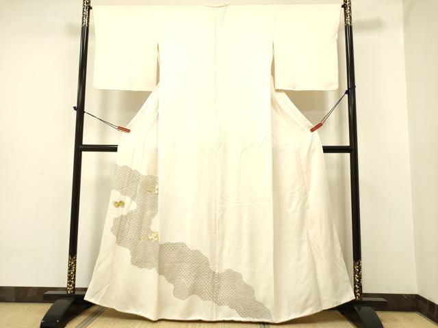 平和屋着物●訪問着 刺繍 貝桶文箱花文 金彩 正絹 逸品 DAAR0101yyy