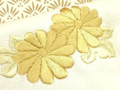 平和屋着物●訪問着 刺繍 貝桶文箱花文 金彩 正絹 逸品 DAAR0101yyy