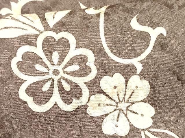 平和屋着物□上質な小紋 雲取り舞扇文 暈し染め 正絹 逸品