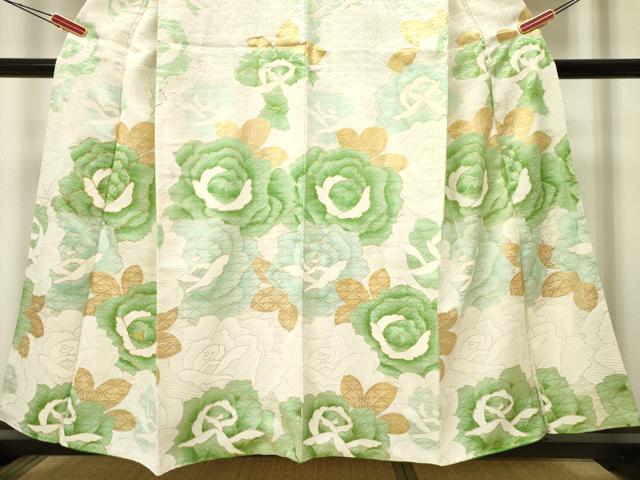 平和屋着物●訪問着 駒刺繍 牡丹 金彩 正絹 逸品 DAAR0158yyy