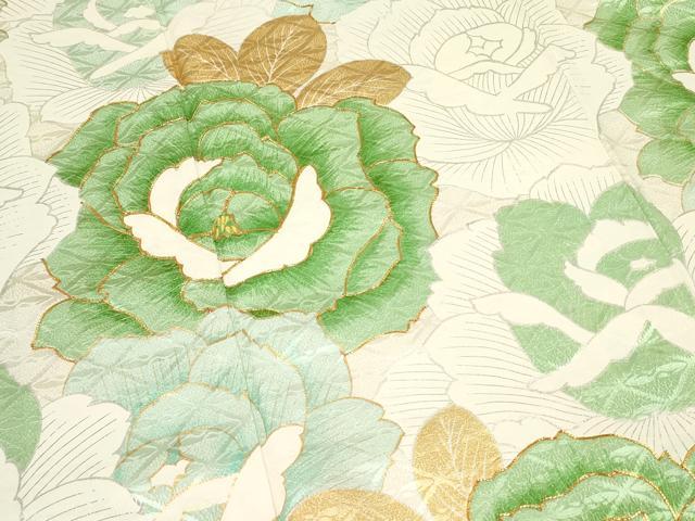 平和屋着物●訪問着 駒刺繍 牡丹 金彩 正絹 逸品 DAAR0158yyy