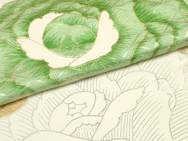 平和屋着物●訪問着 駒刺繍 牡丹 金彩 正絹 逸品 DAAR0158yyy