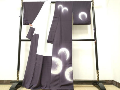 平和屋着物●訪問着 総刺繍 花丸文 暈し染め 銀糸 京都きもの友禅扱い 正絹 逸品 DAAR0196yyy