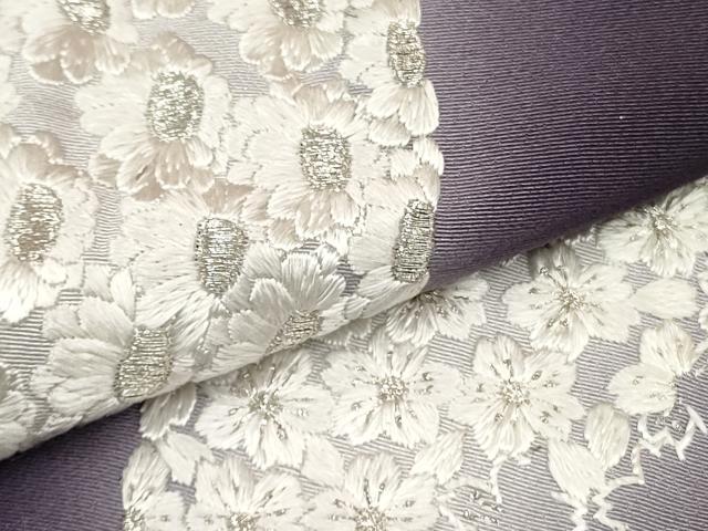 平和屋着物●訪問着 総刺繍 花丸文 暈し染め 銀糸 京都きもの友禅扱い 正絹 逸品 DAAR0196yyy