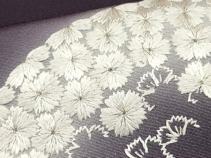 平和屋着物●訪問着 総刺繍 花丸文 暈し染め 銀糸 京都きもの友禅扱い 正絹 逸品 DAAR0196yyy