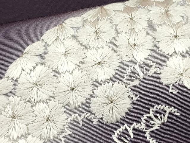 平和屋着物●訪問着 総刺繍 花丸文 暈し染め 銀糸 京都きもの友禅扱い 正絹 逸品 DAAR0196yyy