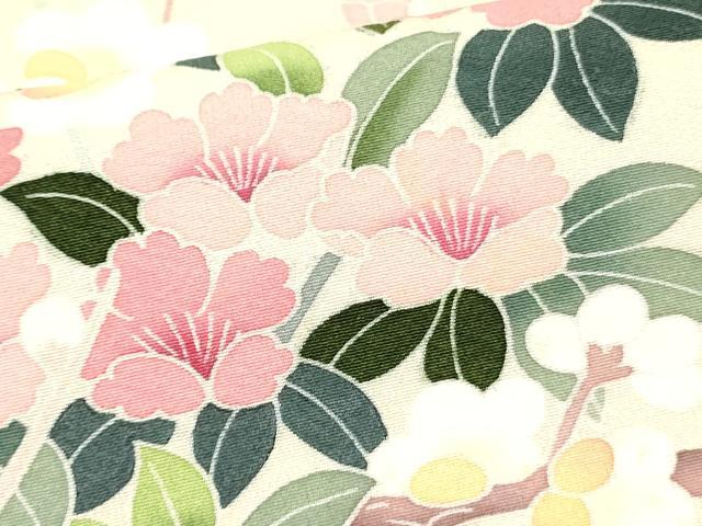 平和屋着物●訪問着 友禅 枝花文 暈し染め 正絹 逸品 DAAR0214yyy