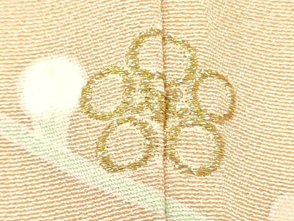 平和屋着物●訪問着 友禅 枝花文 暈し染め 正絹 逸品 DAAR0214yyy