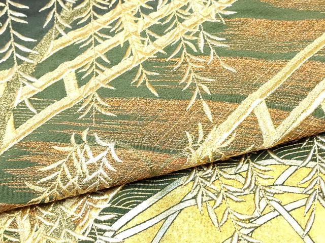 平和屋着物●豪華黒留袖 鴛鴦 渡橋文 金糸 正絹 逸品 DAAR0280yyy