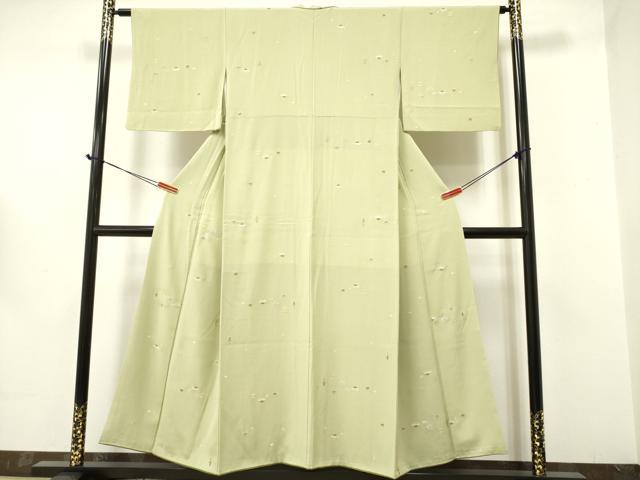 平和屋着物●上質な小紋 総刺繍 宝尽くし花文 金糸 正絹 逸品 DAAR0291yyy